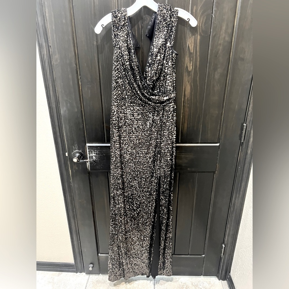 Black and Gold Wedding Guest Dress